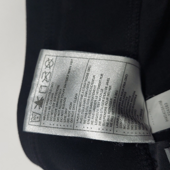 Nike Dri-Fit Black Calf Black Leggings Pants L 12-14 - Picture 6 of 8